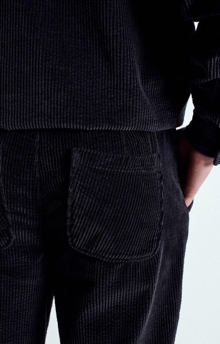 American Vintage Padow Cordhose Jogging Carbone Herren dunkelgrau